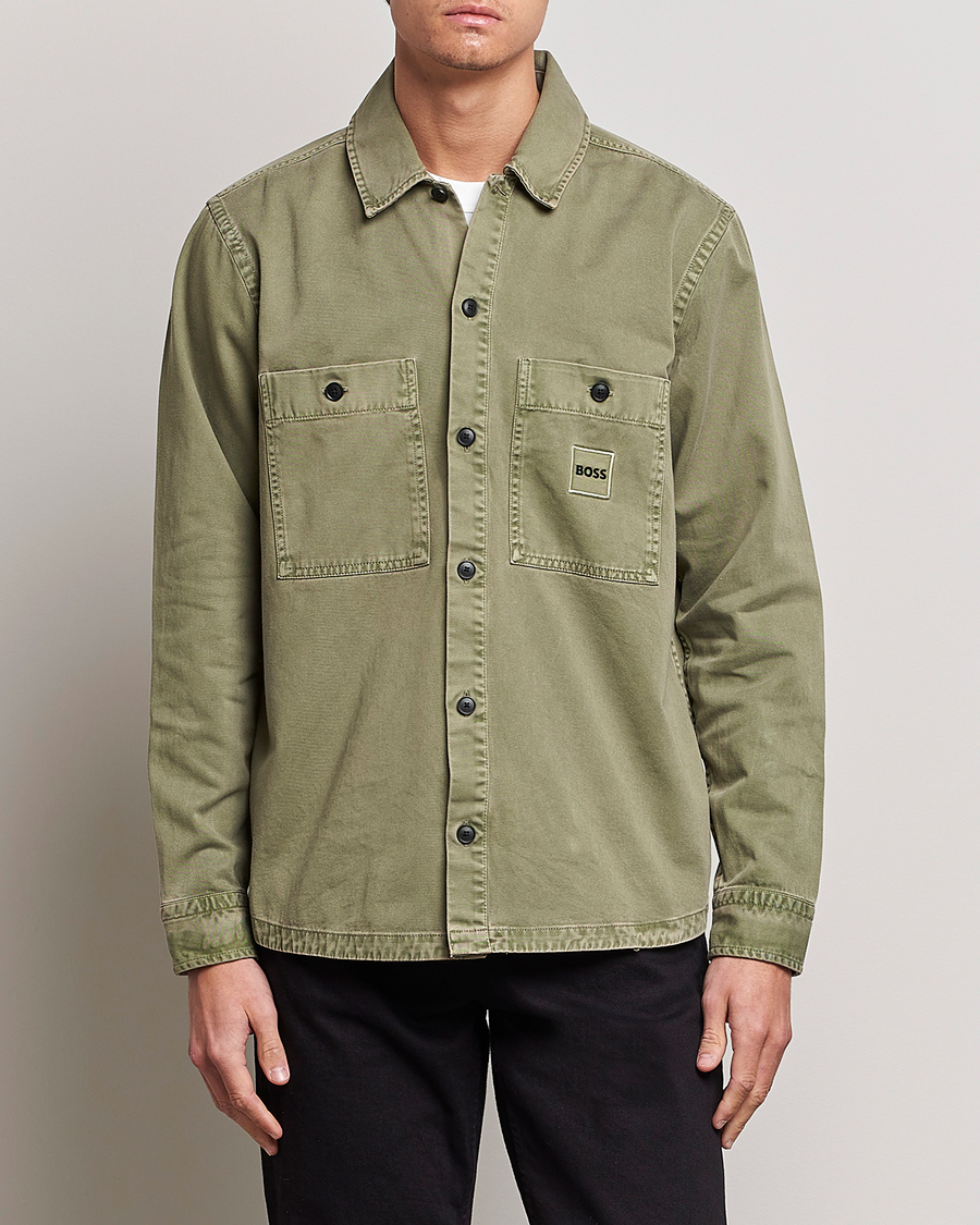 Herr | Overshirts | BOSS ORANGE | Locky Pocket Overshirt Pastel Green