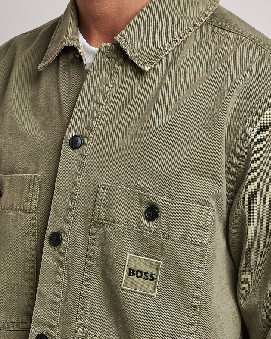 Herr | Skjortor | BOSS ORANGE | Locky Pocket Overshirt Pastel Green