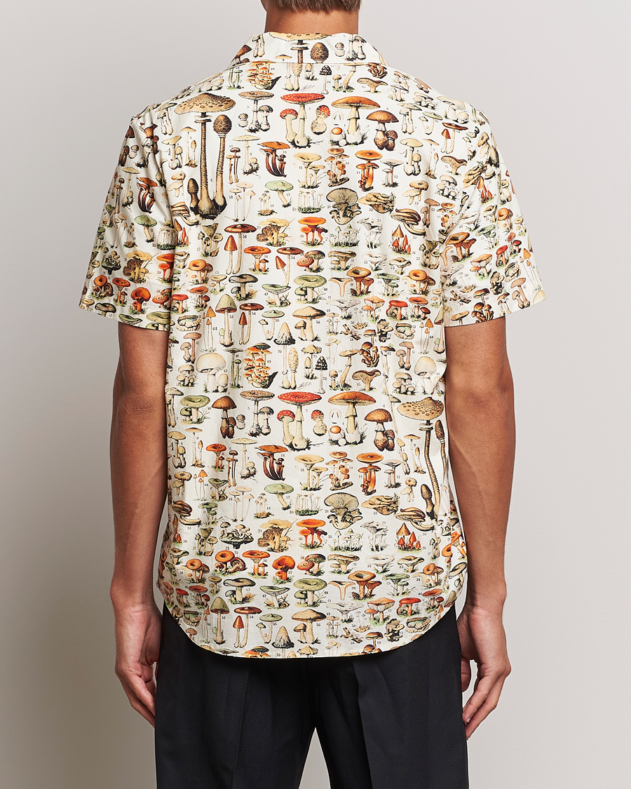 Herr | Skjortor | HUGO | Ellino Mushroom Short Sleeve Shirt Beige Overflow
