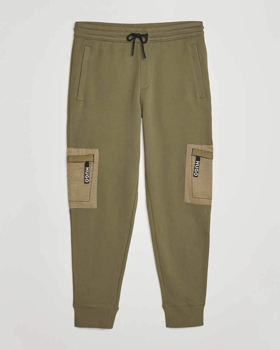 Herr | Byxor | HUGO | Duerica Sweatpants Open Green