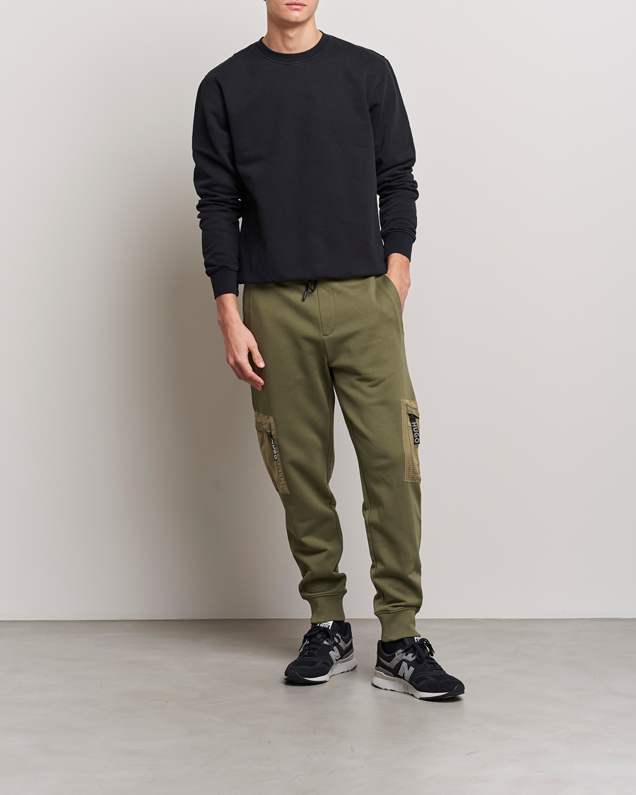 Herr | Byxor | HUGO | Duerica Sweatpants Open Green