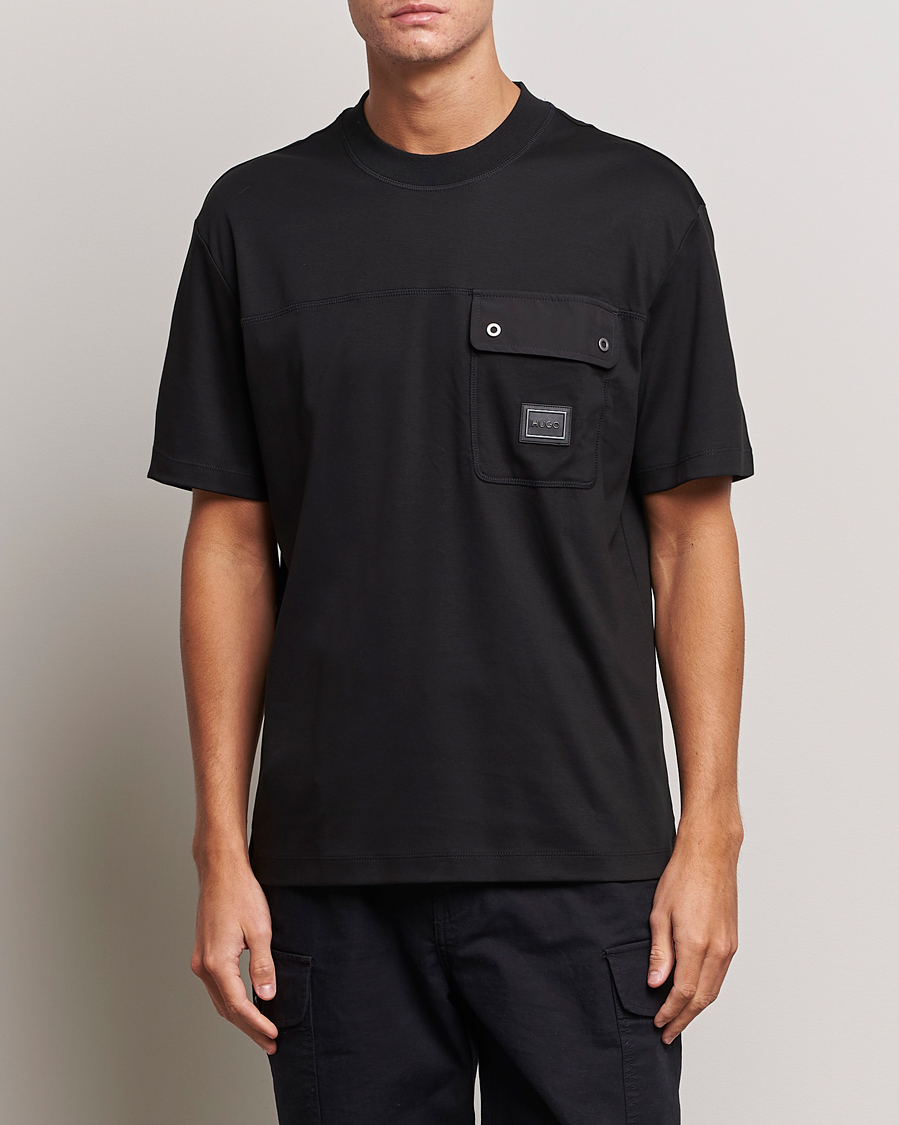 Herr |  | HUGO | Dyans Crew Neck Pocket T-Shirt Black
