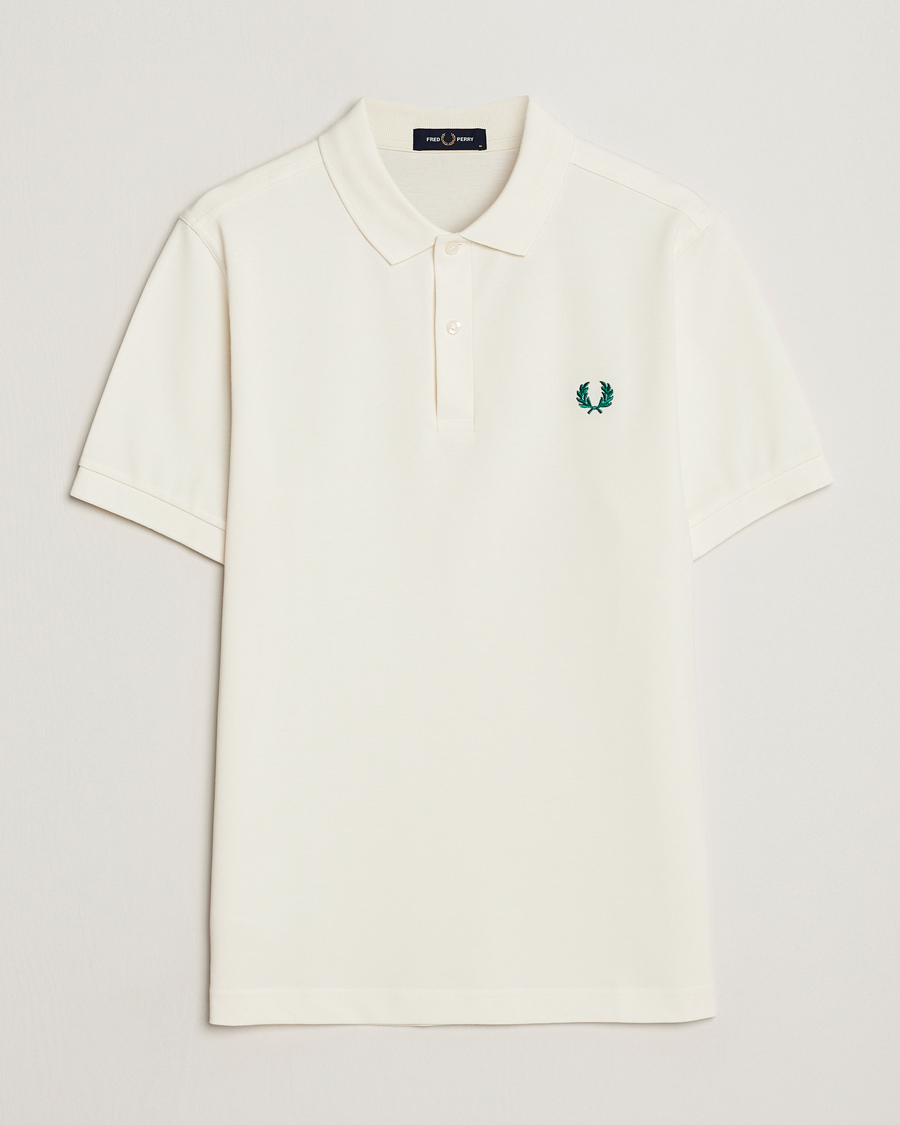 Herr | Pikéer | Fred Perry | Plain Polo Shirt Light Ecru