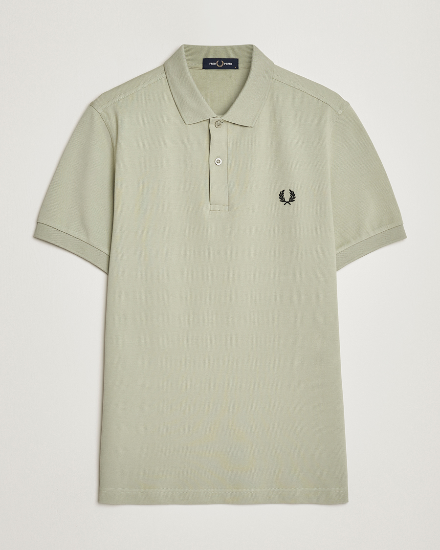 Herr | Pikéer | Fred Perry | Plain Polo Shirt Seagrass