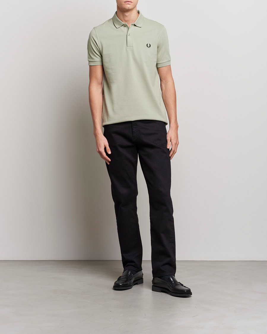 Herr | Pikéer | Fred Perry | Plain Polo Shirt Seagrass