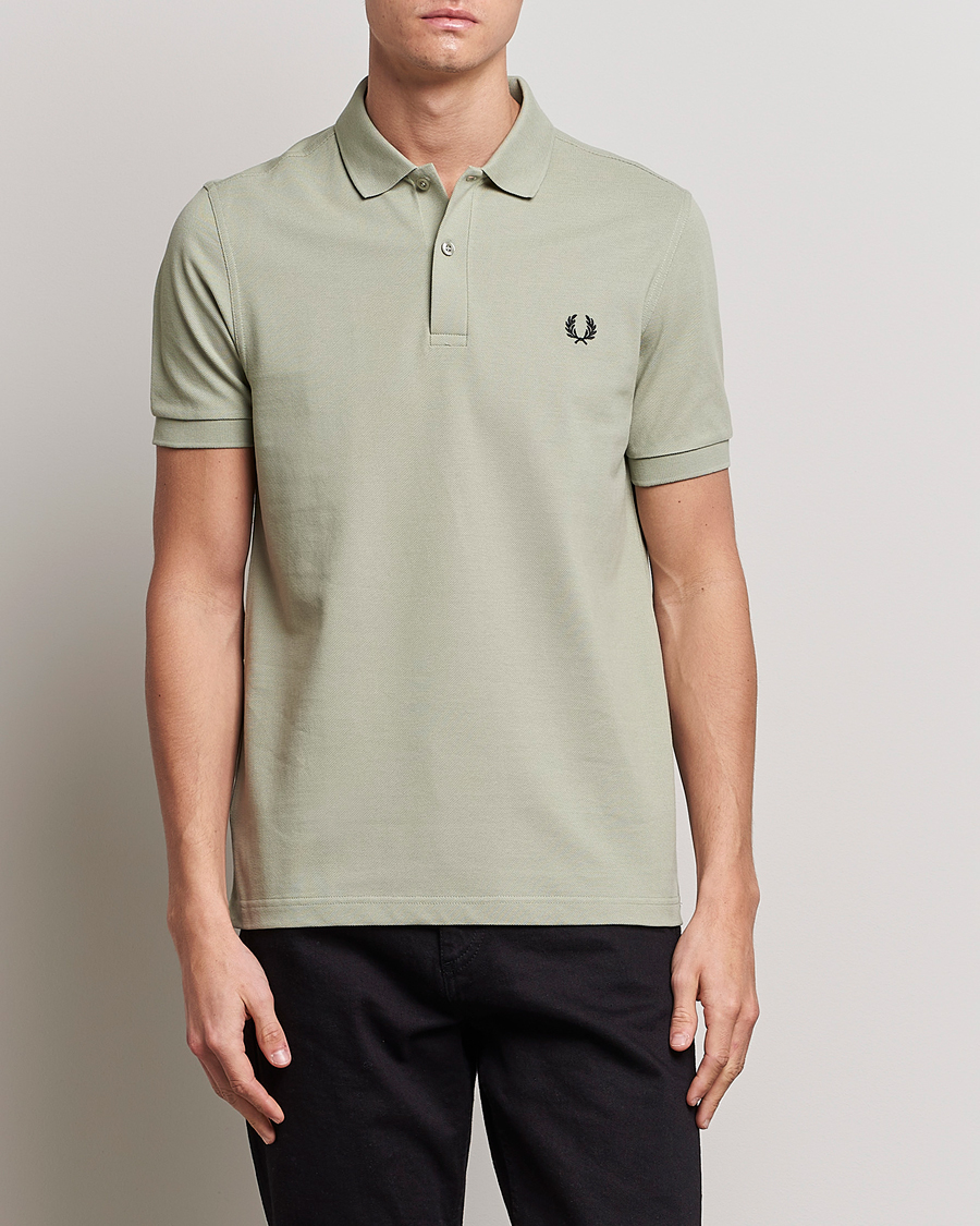Herr |  | Fred Perry | Plain Polo Shirt Seagrass