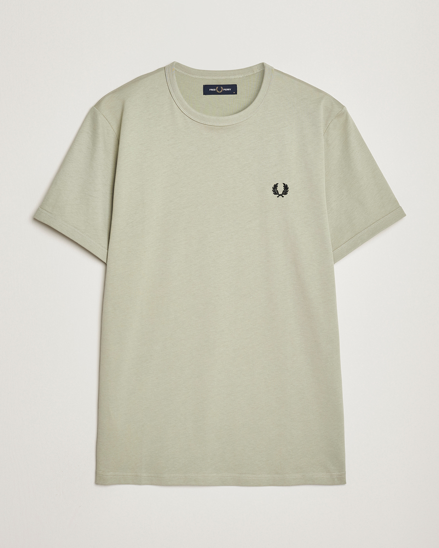 Herr | T-Shirts | Fred Perry | Ringer Cotton T-Shirt Seagrass