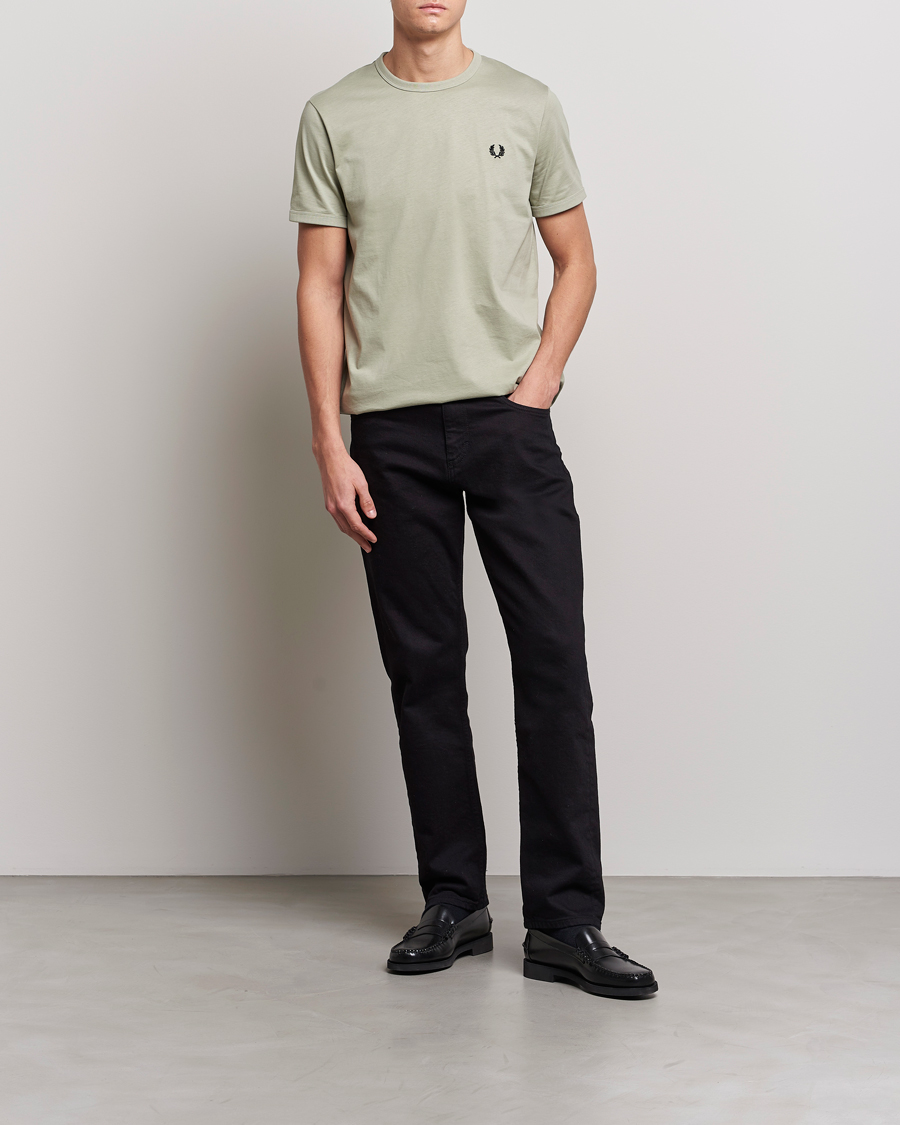 Herr | T-Shirts | Fred Perry | Ringer Cotton T-Shirt Seagrass