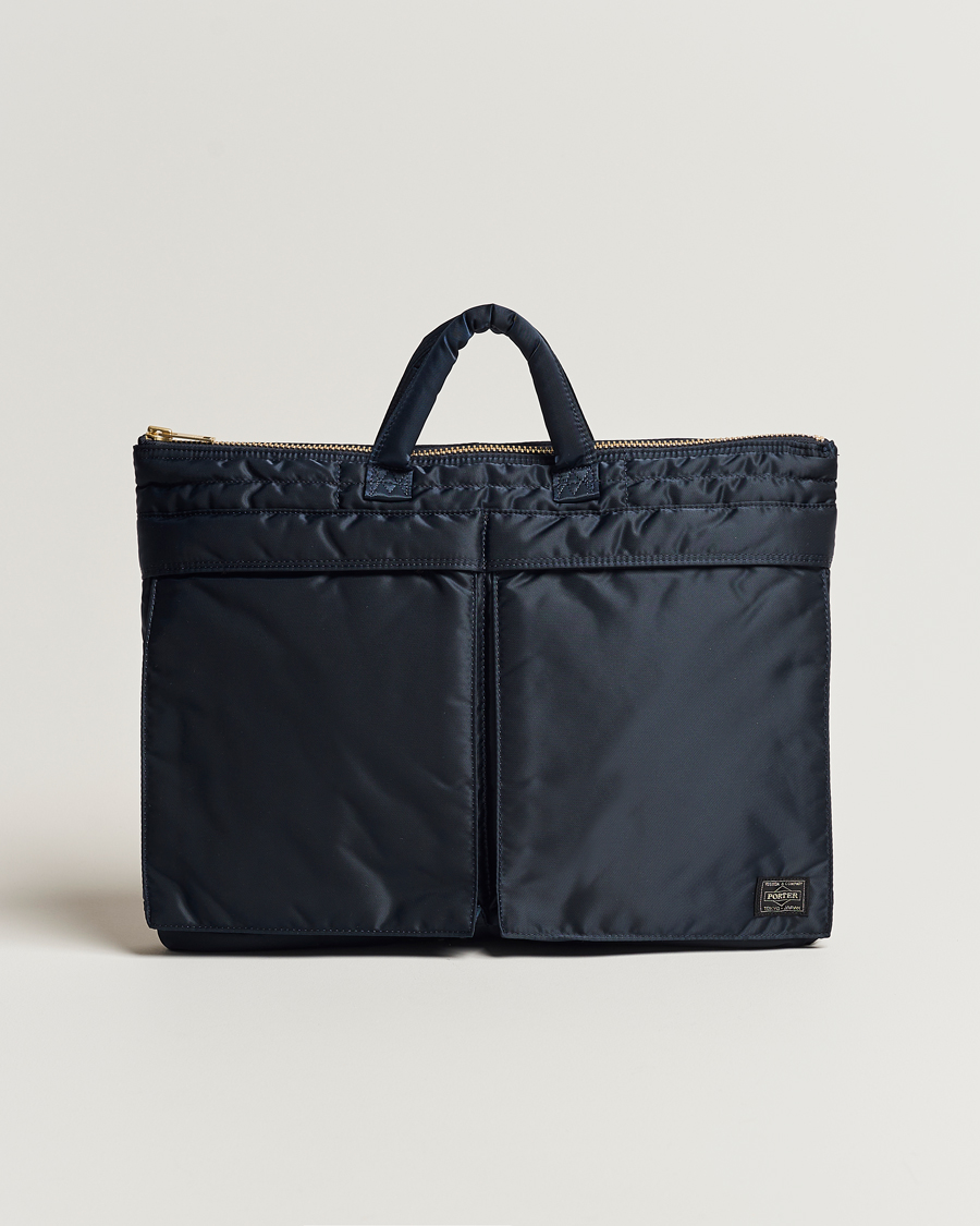 Herr | Porter-Yoshida & Co. Tanker Short Helmet Bag Iron Blue | Porter-Yoshida & Co. | Tanker Short Helmet Bag Iron Blue