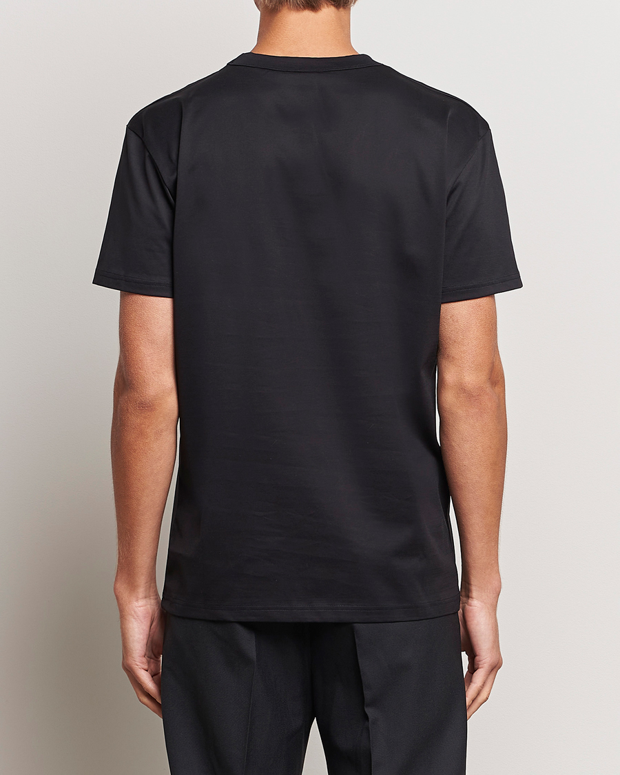 Herr | T-Shirts | Bread & Boxers | Pima Cotton Crew Neck T-Shirt Black