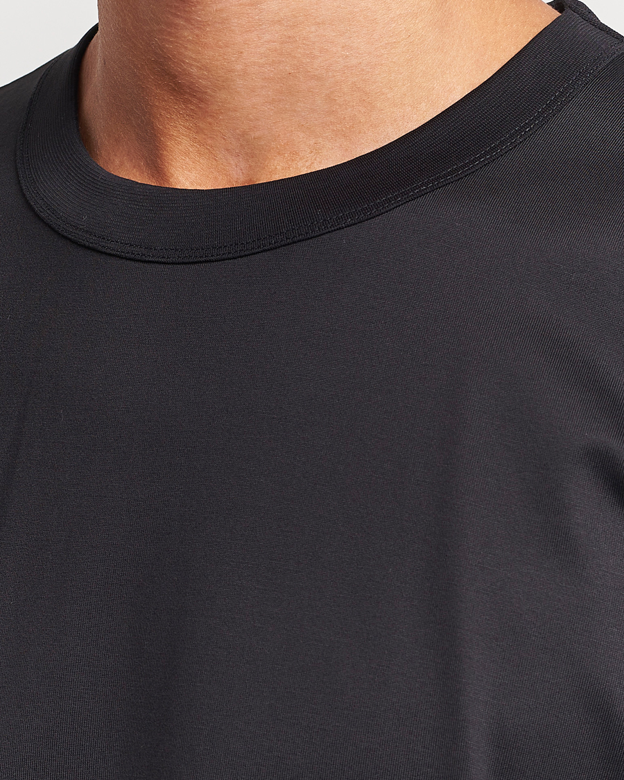 Herr | T-Shirts | Bread & Boxers | Pima Cotton Crew Neck T-Shirt Black