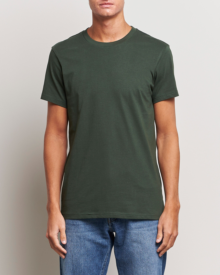 Herr |  | Bread & Boxers | Heavy Cotton Crew Neck T-shirt Forest Green