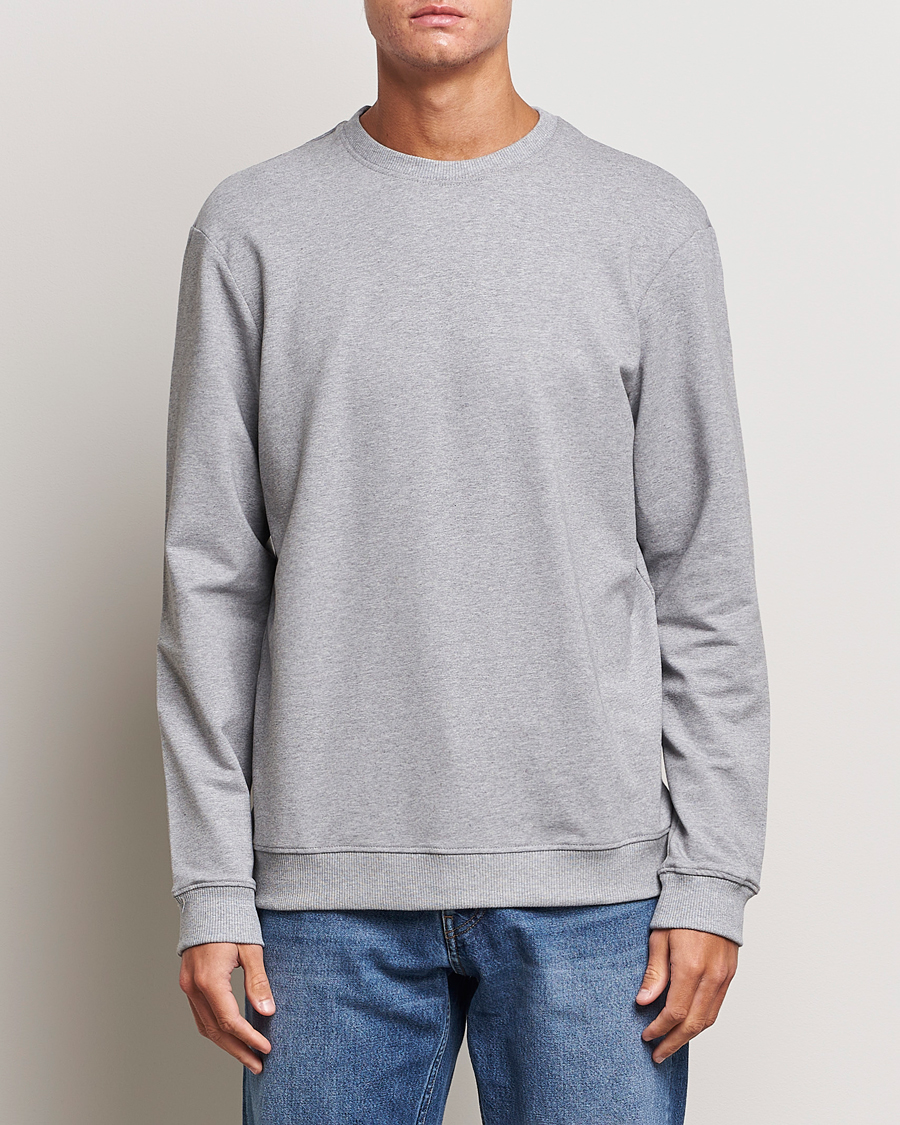 Herr | Tröjor | Bread & Boxers | Loungewear Crew Neck Sweatshirt Grey Melange