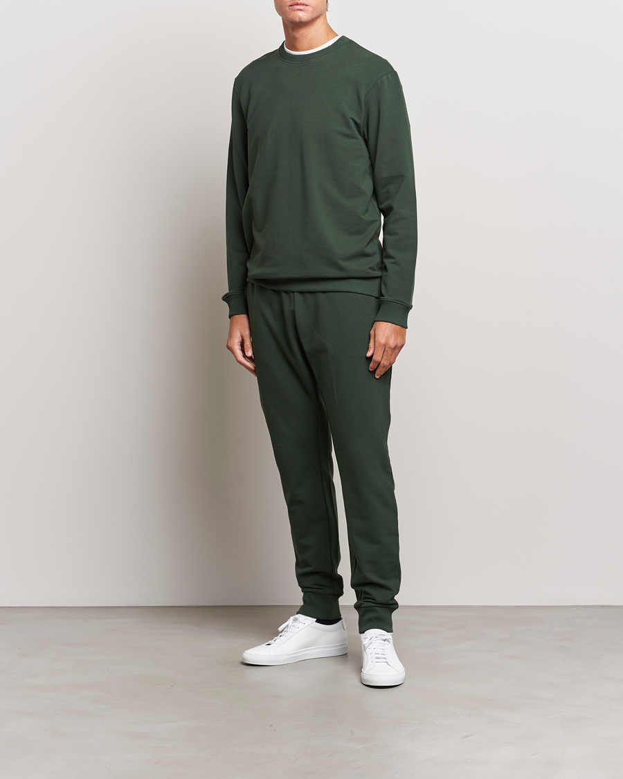 Herr | Tröjor | Bread & Boxers | Loungewear Crew Neck Sweatshirt Forest Green