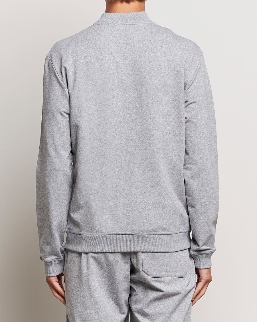 Herr | Tröjor | Bread & Boxers | Loungewear Full Zip Sweater Grey Melange