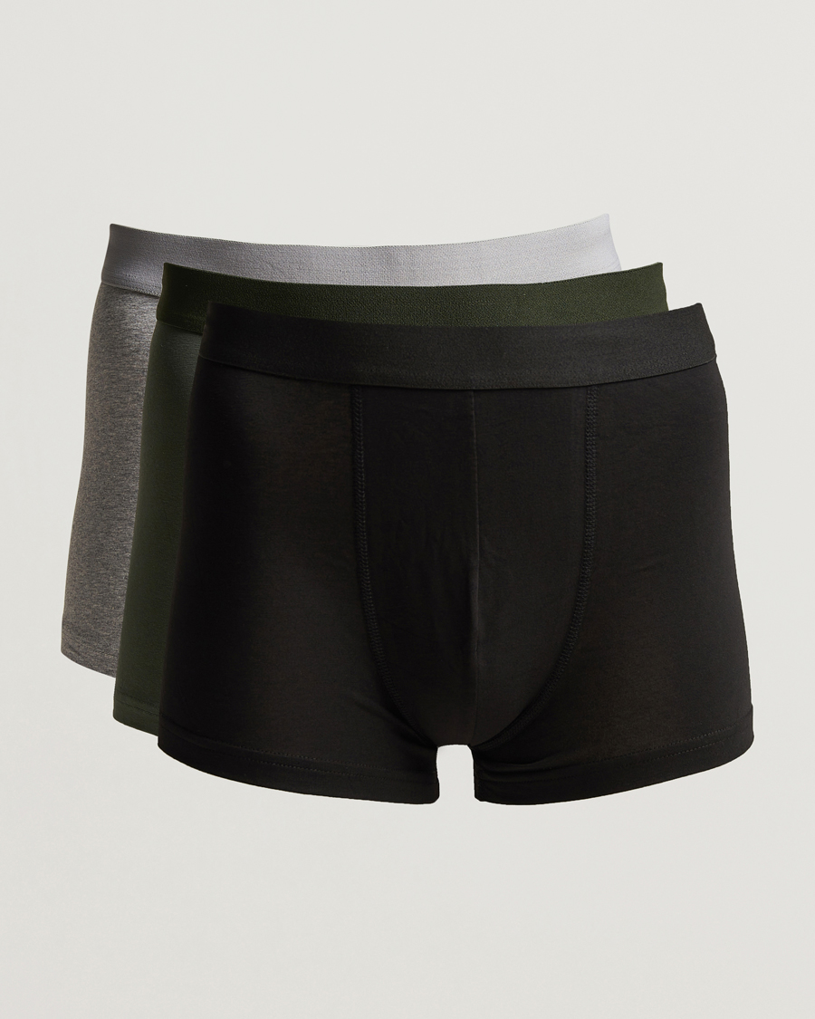 Herr | Underkläder | Bread & Boxers | 3-Pack Boxer Brief Black/Grey/Forest Green
