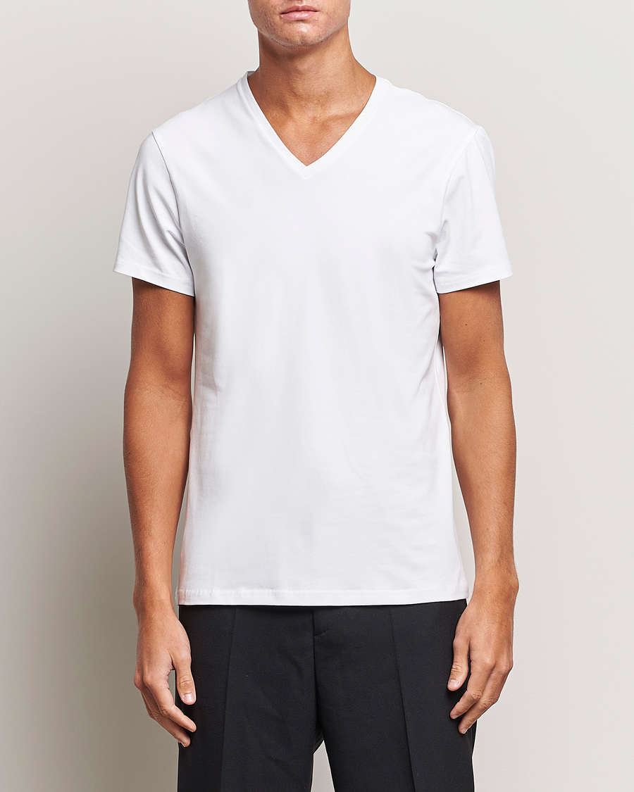 Herr | Kläder | Bread & Boxers | 2-Pack V-Neck T-Shirt White