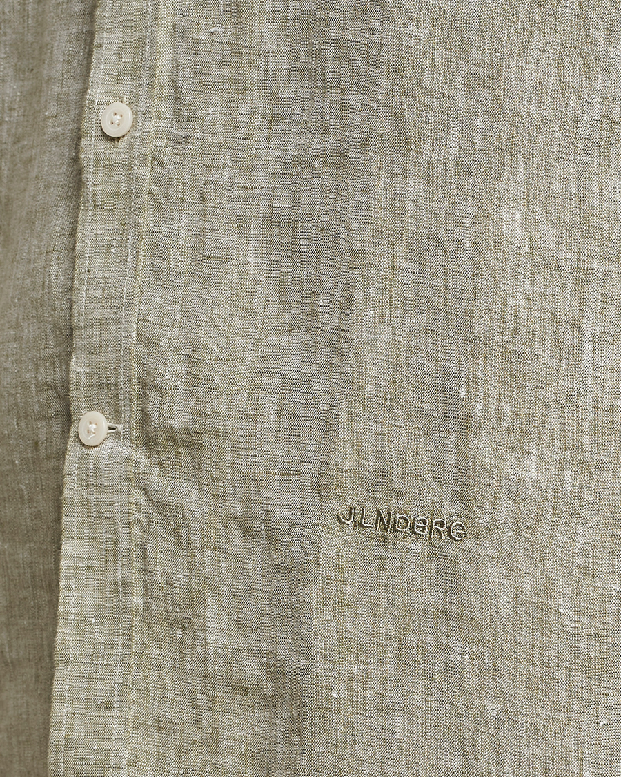 Herr | Skjortor | J.Lindeberg | Reg Fit Linen Melange Shirt Aloe