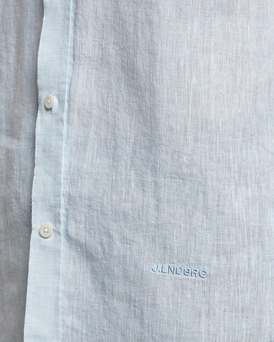 Herr | Skjortor | J.Lindeberg | Reg Fit Linen Melange Shirt Dream Blue