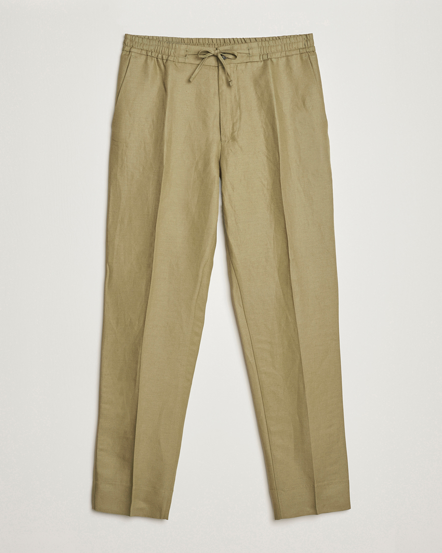 Herr | Byxor | J.Lindeberg | Baron Tencel/Linen Trousers Aloe