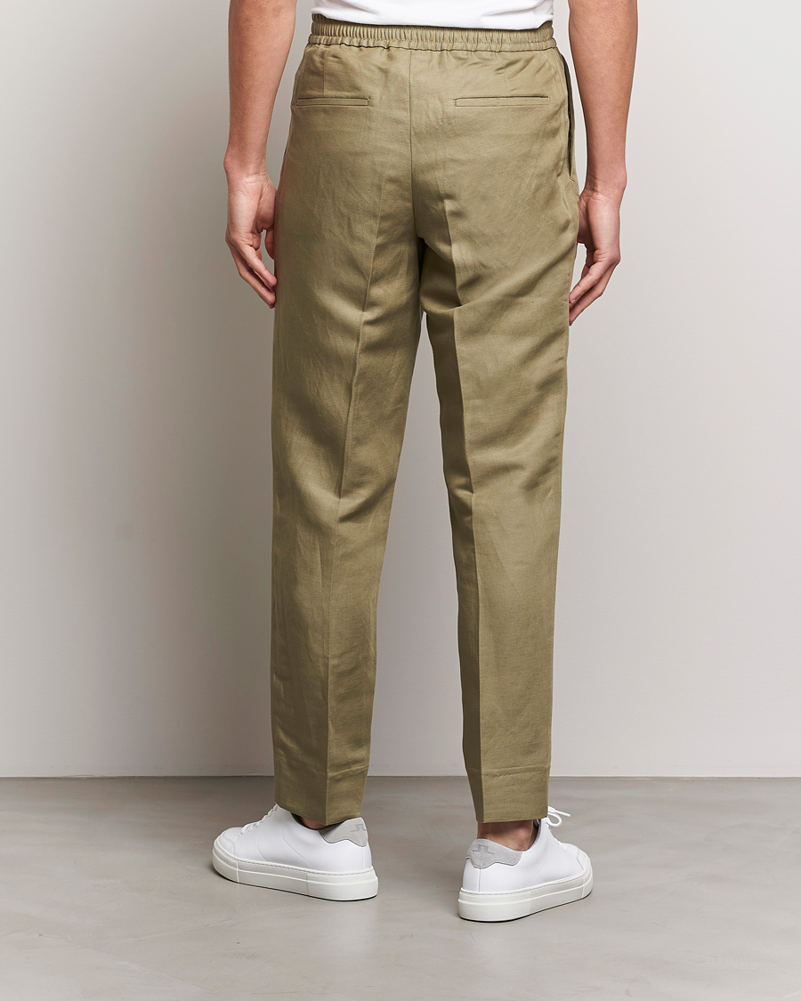 Herr | Byxor | J.Lindeberg | Baron Tencel/Linen Trousers Aloe