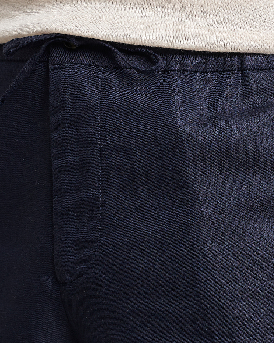 Herr | Shorts | J.Lindeberg | Baron Tencel/Linen Shorts Navy