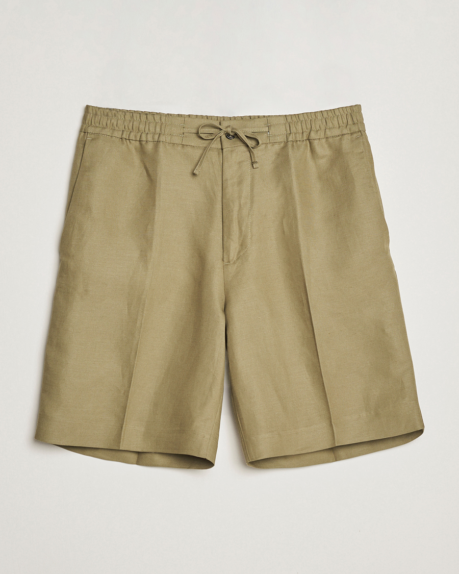 Herr | Shorts | J.Lindeberg | Baron Tencel/Linen Shorts Aloe