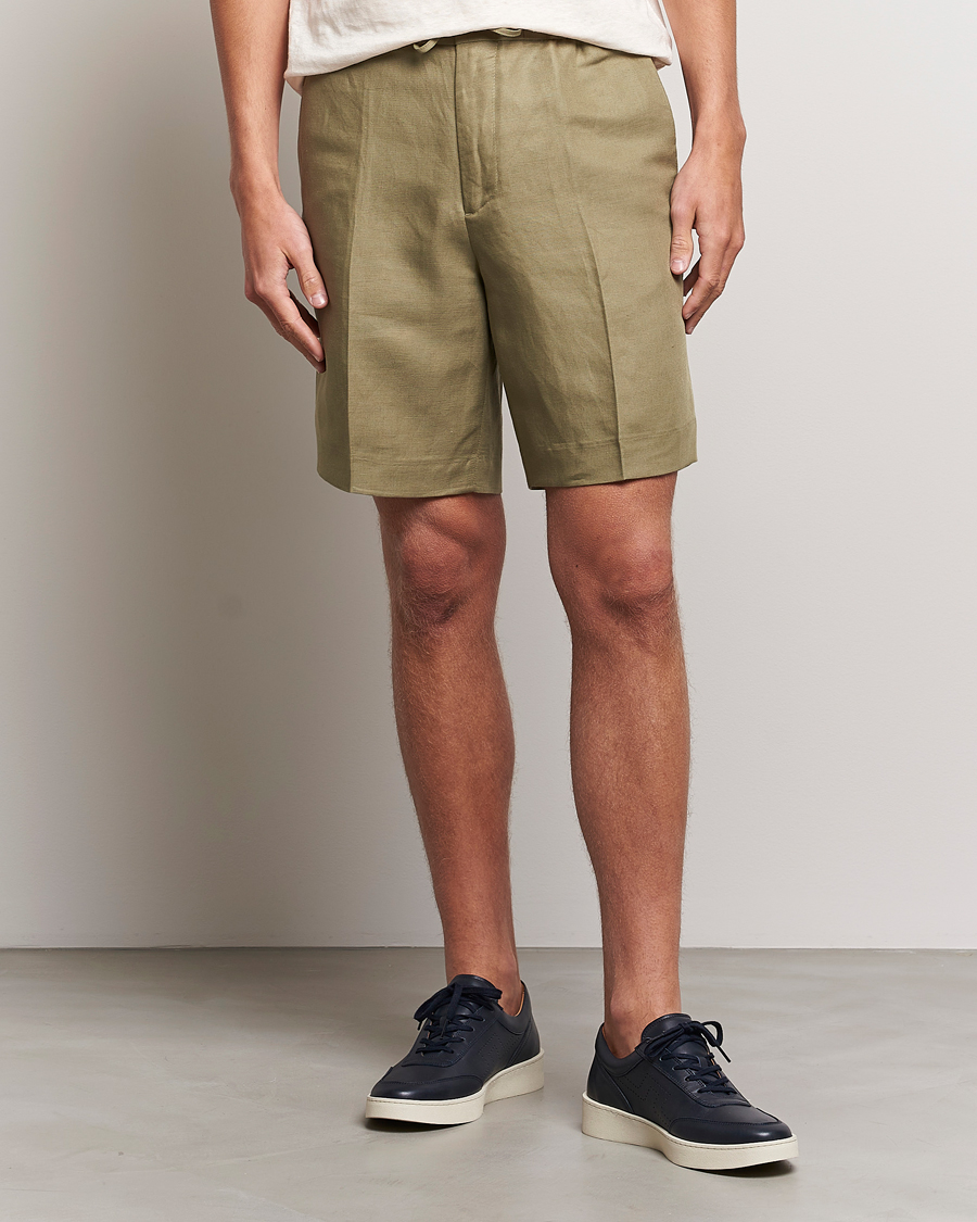 Herr | Shorts | J.Lindeberg | Baron Tencel/Linen Shorts Aloe