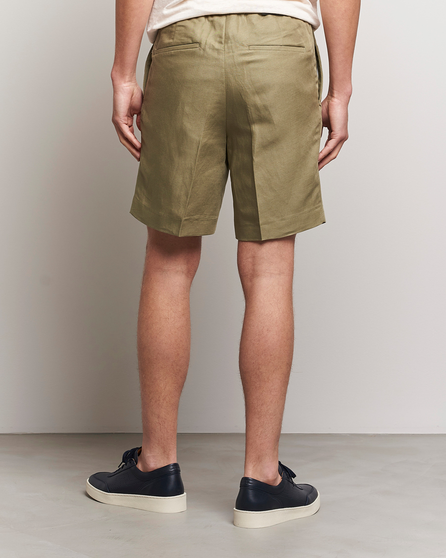 Herr | Shorts | J.Lindeberg | Baron Tencel/Linen Shorts Aloe