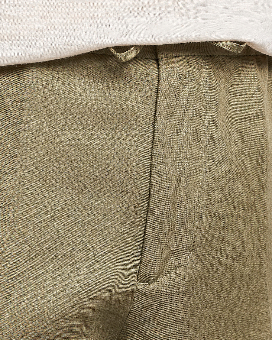 Herr | Shorts | J.Lindeberg | Baron Tencel/Linen Shorts Aloe