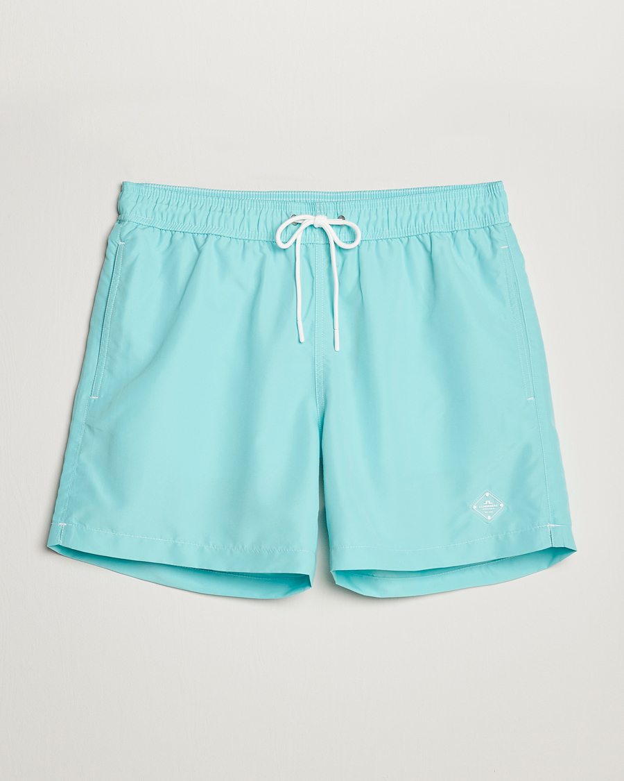Herr | Badbyxor | J.Lindeberg | Banks Solid Swimshorts Aqua Splash