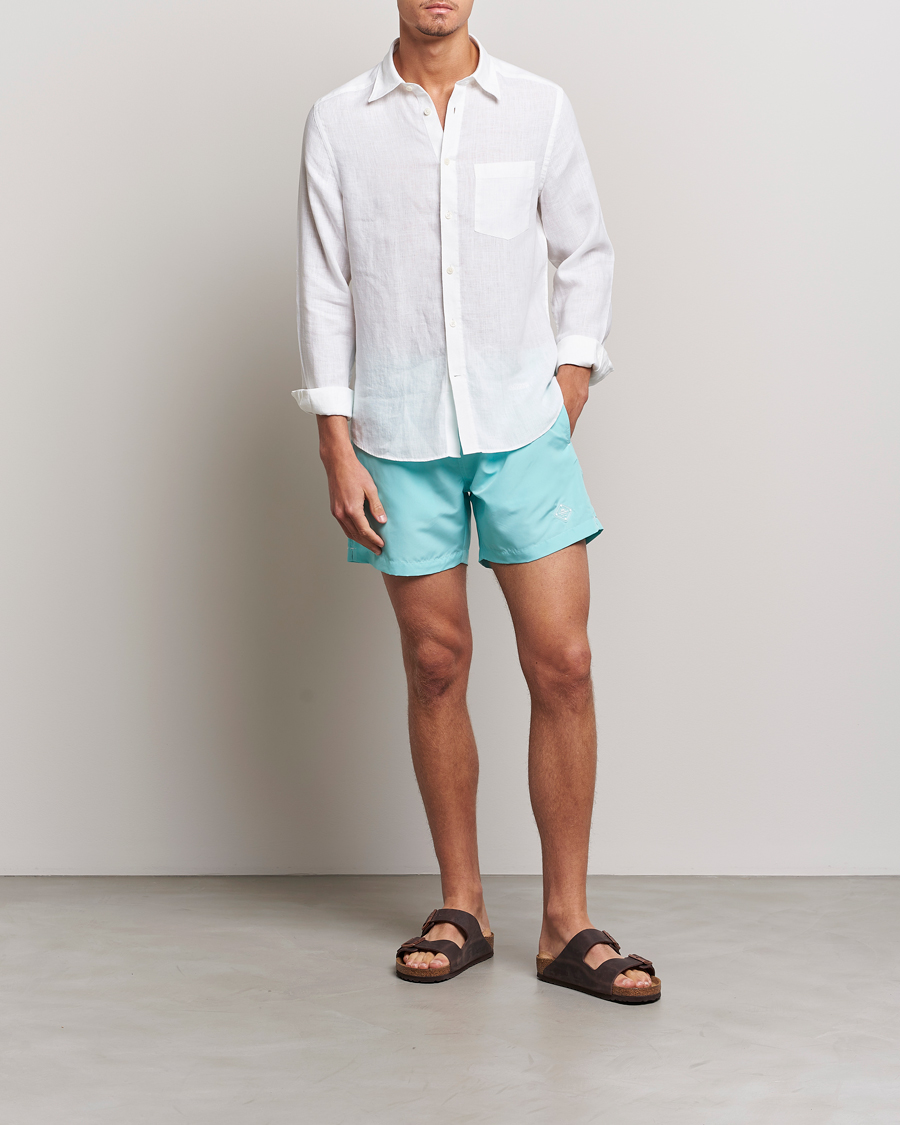 Herr | Badbyxor | J.Lindeberg | Banks Solid Swimshorts Aqua Splash