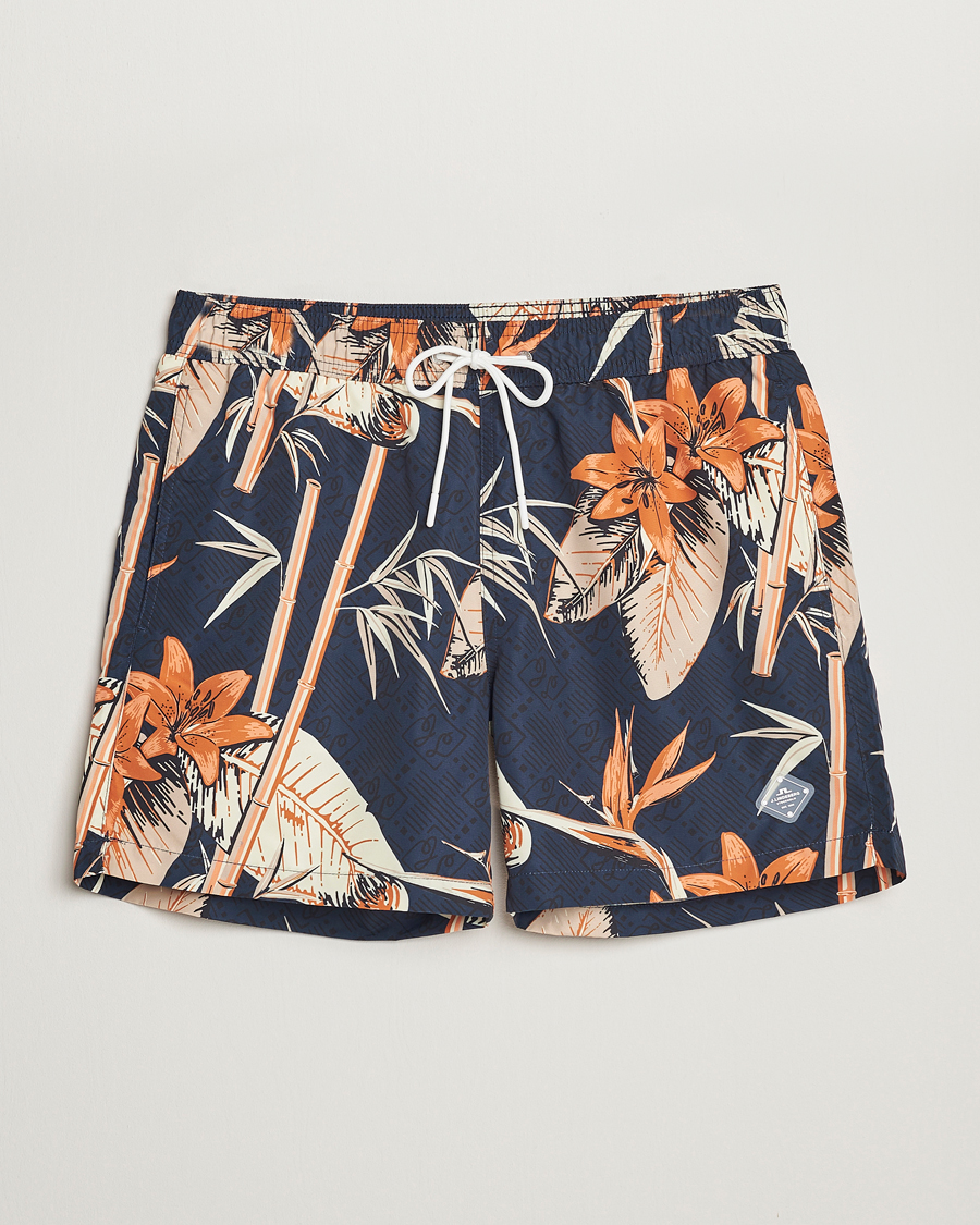 Herr | Badbyxor | J.Lindeberg | Banks Tropical Swimshorts Navy