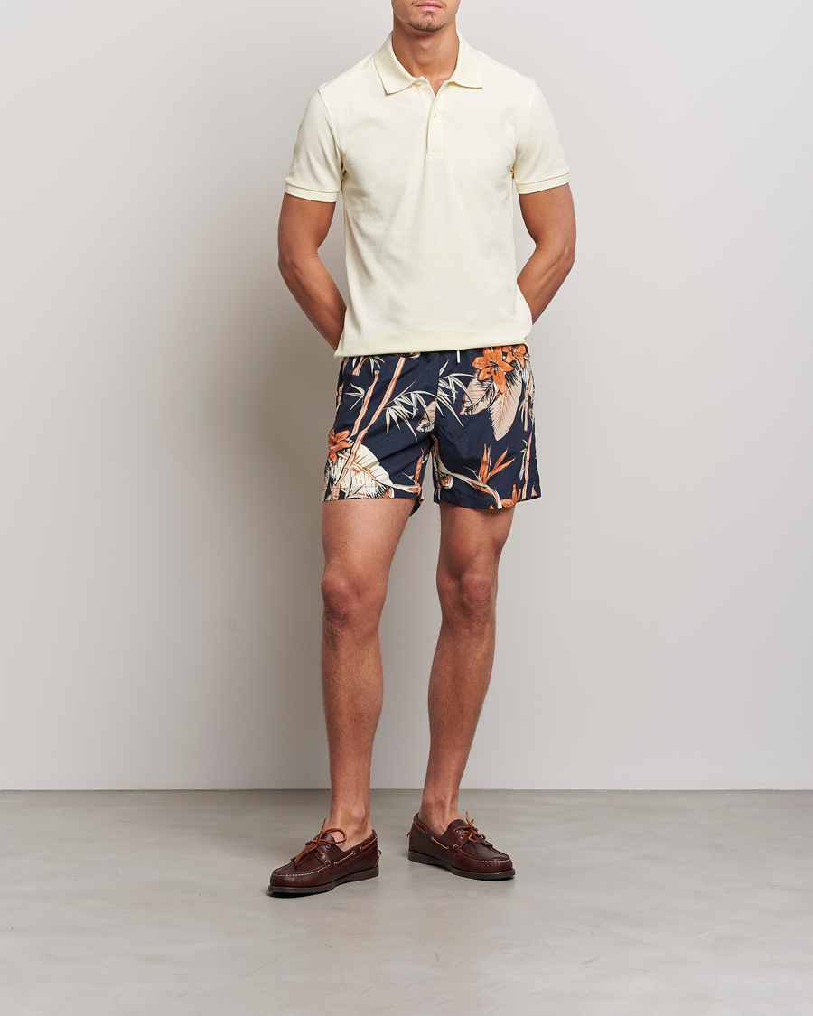 Herr | Badbyxor | J.Lindeberg | Banks Tropical Swimshorts Navy