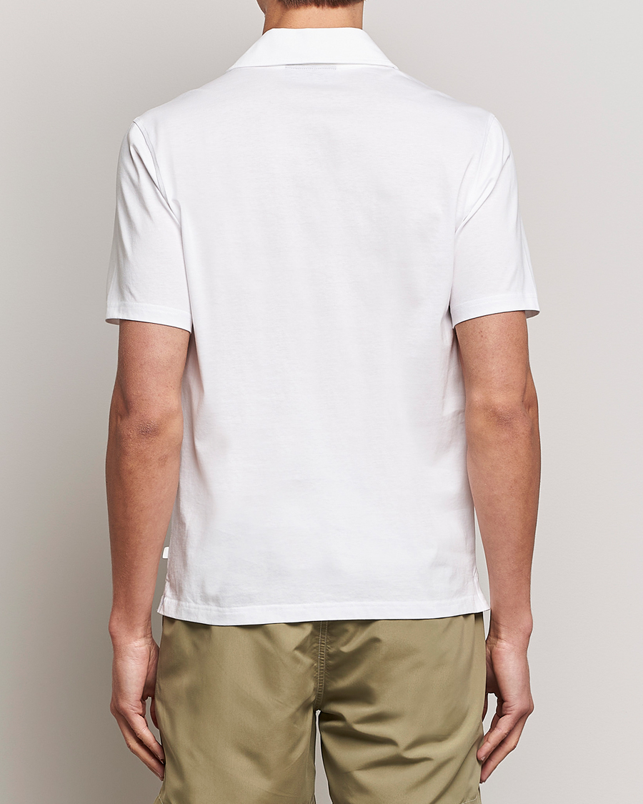 Herr | Pikéer | J.Lindeberg | Asher Open Collar Polo Shirt White
