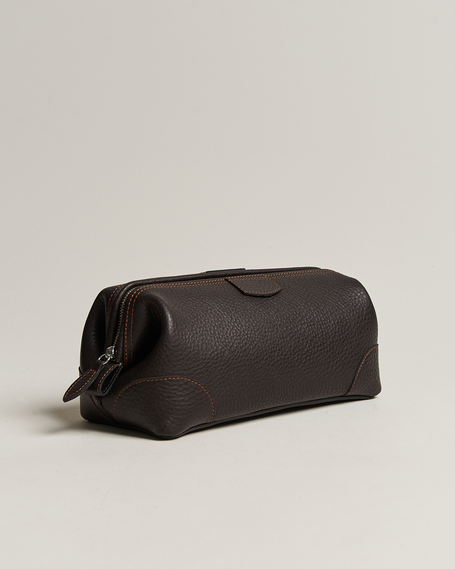 Herr | Accessoarer | F. Hammann | Large Washbag Dark Brown