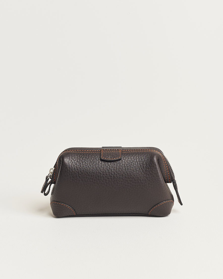 Herr | Väskor | F. Hammann | Small Washbag Dark Brown