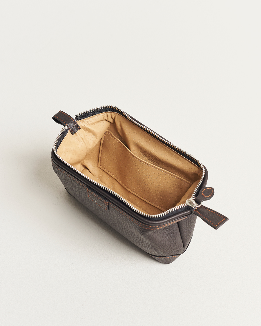 Herr | Väskor | F. Hammann | Small Washbag Dark Brown