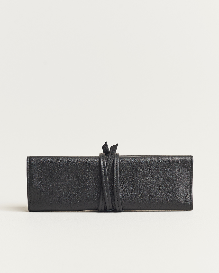 Herr | Klock- & smyckesetuin | F. Hammann | Flat Travel Watchroll Black