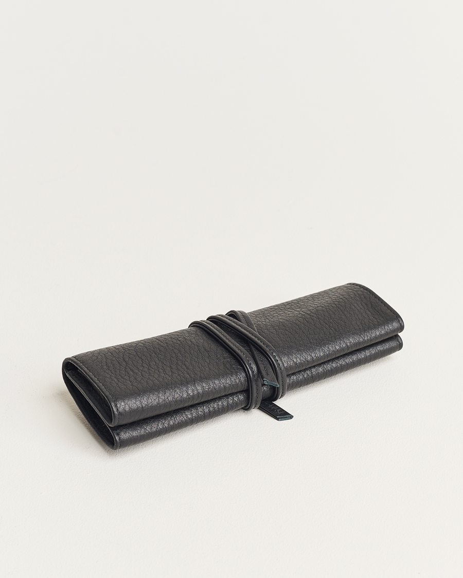 Herr | Klock- & smyckesetuin | F. Hammann | Flat Travel Watchroll Black