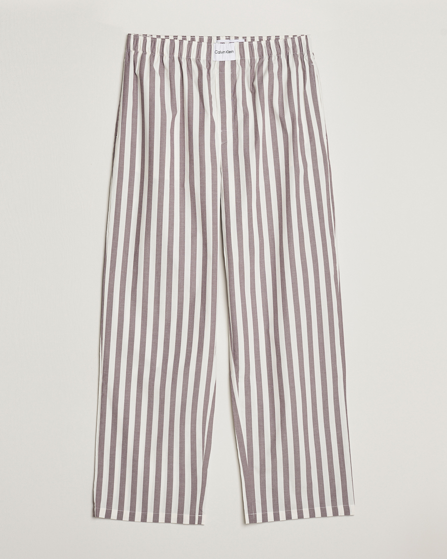Herr | Calvin Klein | Calvin Klein | Cotton Striped Pyjama Pants White/Grey