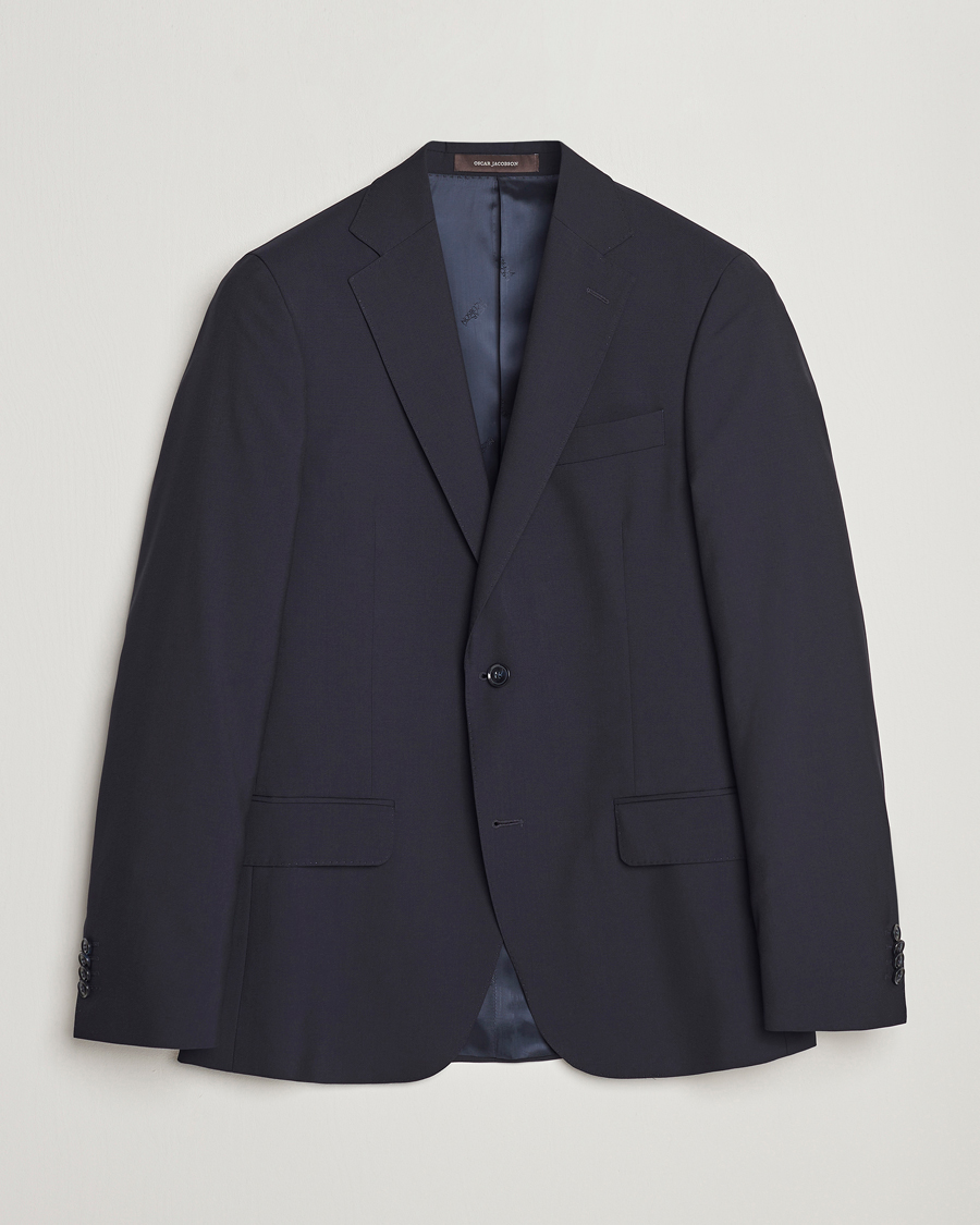Herr | Kavajer | Oscar Jacobson | Edmund Wool Blazer Navy