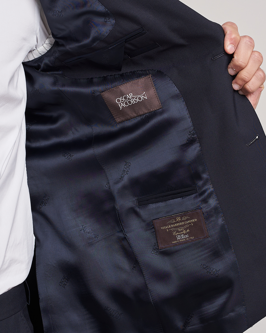 Herr | Kavajer | Oscar Jacobson | Edmund Wool Blazer Navy