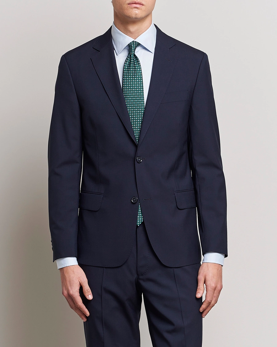 Herr |  | Oscar Jacobson | Edmund Wool Blazer Blue