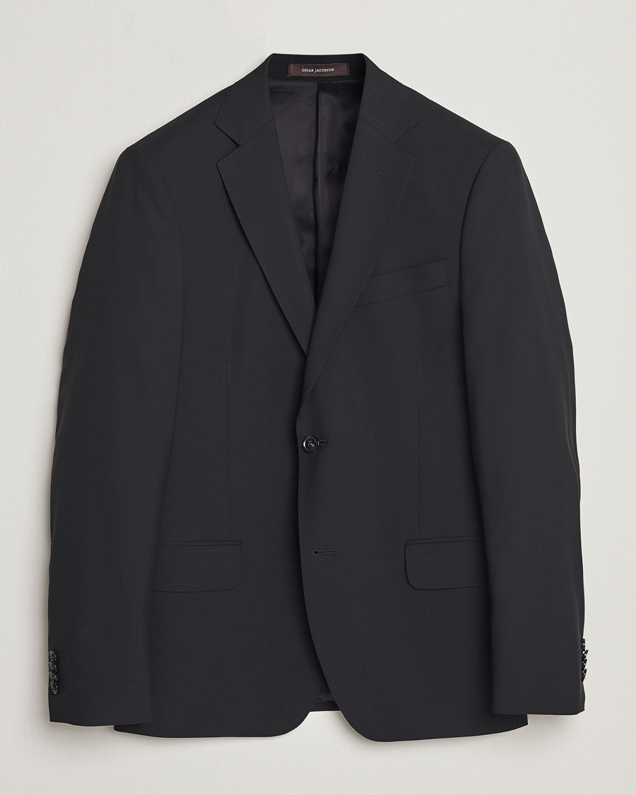 Herr | Kavajer | Oscar Jacobson | Edmund Wool Blazer Black