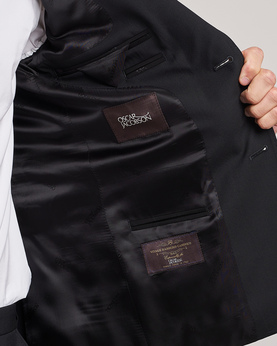 Herr | Kavajer | Oscar Jacobson | Edmund Wool Blazer Black