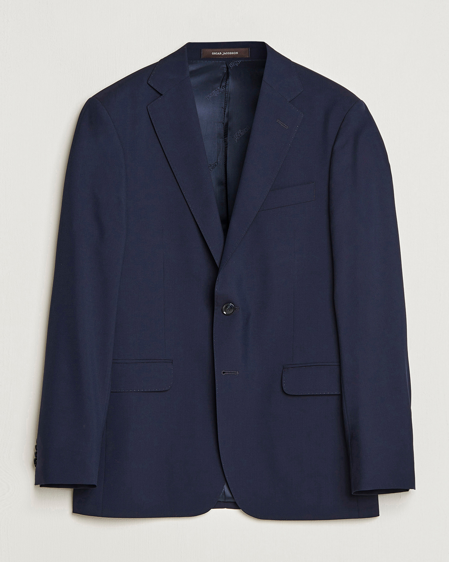 Herr | Kavajer | Oscar Jacobson | Falk Wool Blazer Blue