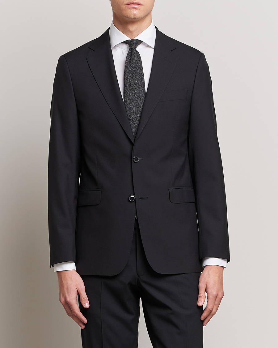 Herr | Business & Beyond | Oscar Jacobson | Falk Wool Blazer Black