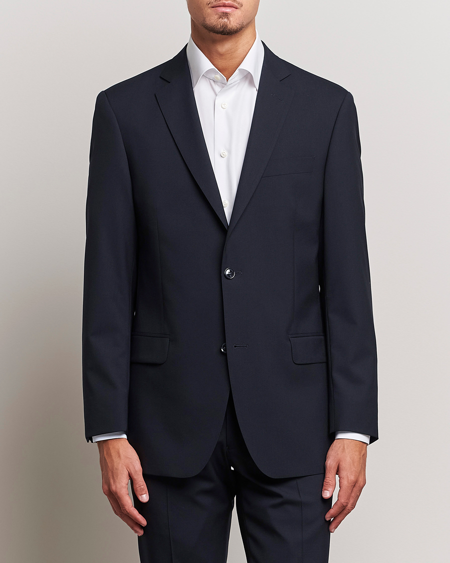 Herr | Kavajer | Oscar Jacobson | Joel Wool Blazer Navy