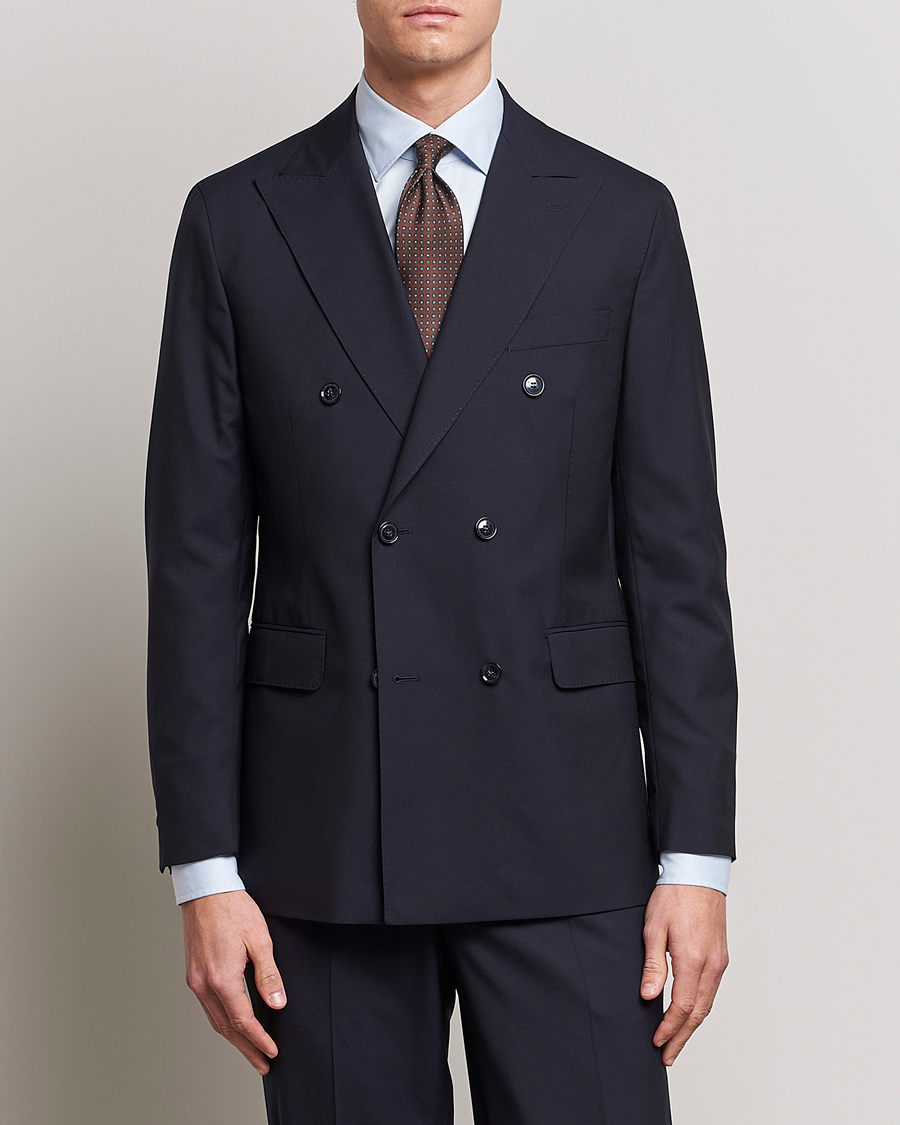 Herr | Mörk kostym | Oscar Jacobson | Farris Wool Blazer Navy